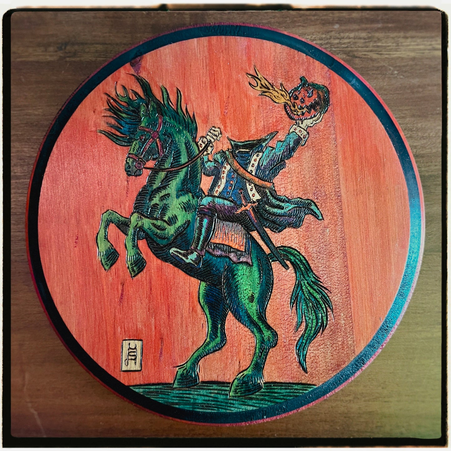 Headless Horseman Wood Burning