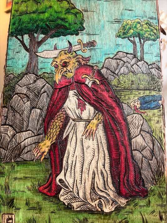 Thee Devil Made Me Do It Wood Burning