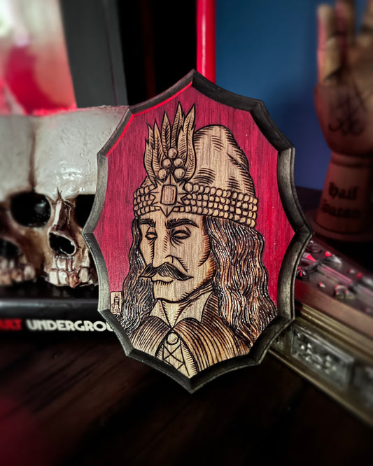 Vlad the Impaler Wood Burning