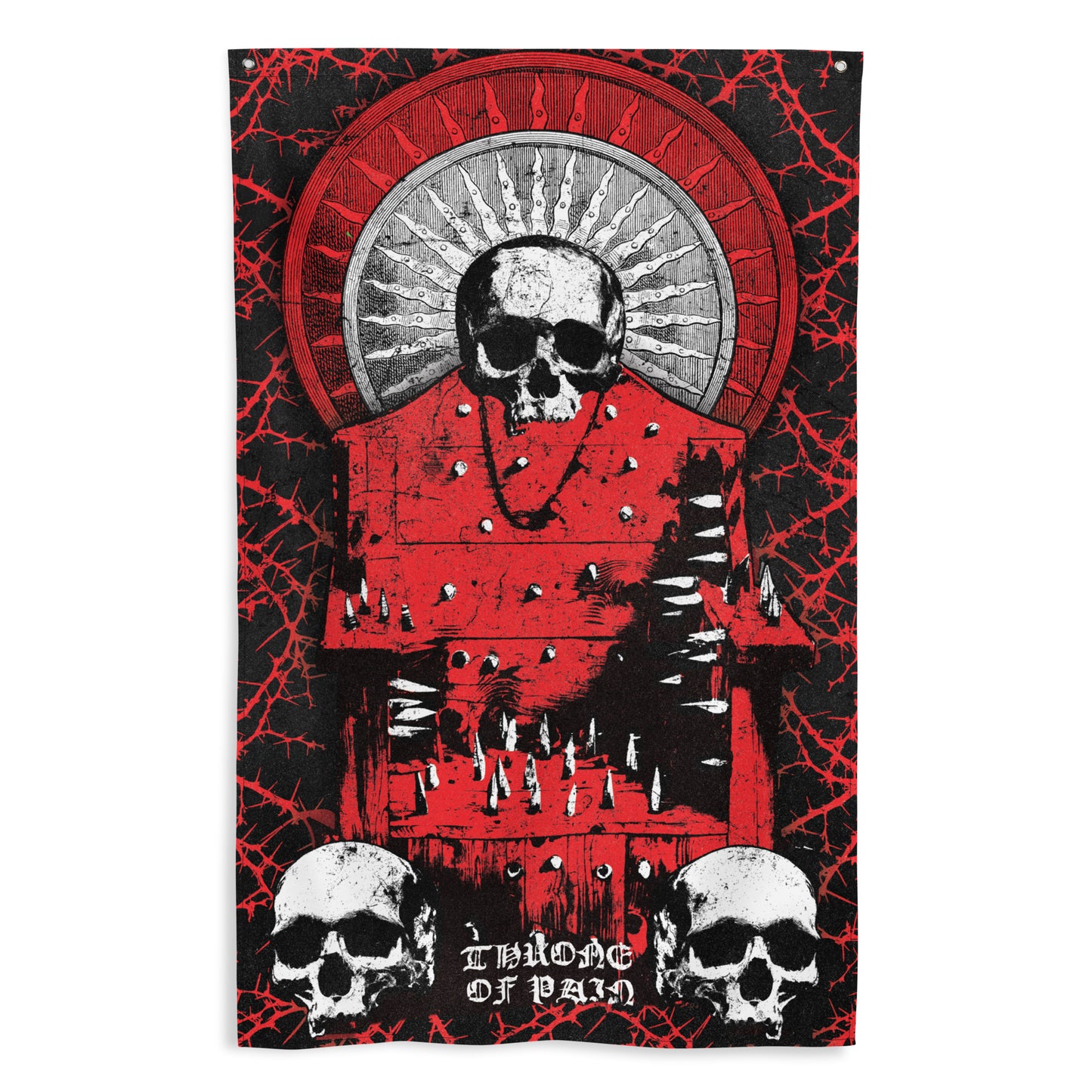 THRONE OF PAIN Tapestry Banner Flag
