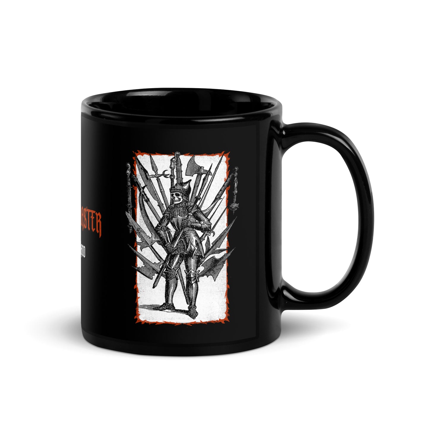 SERVE NO MASTER black glossy mug