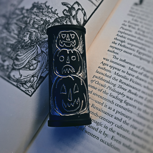 Hand Engraved Jack O Lanterns Lighter Sleeve