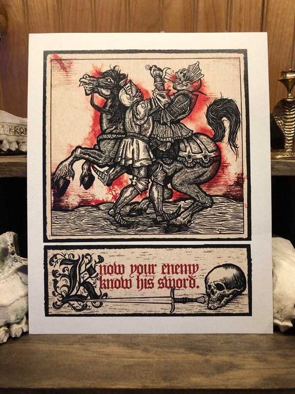 KNOW THY ENEMY art print