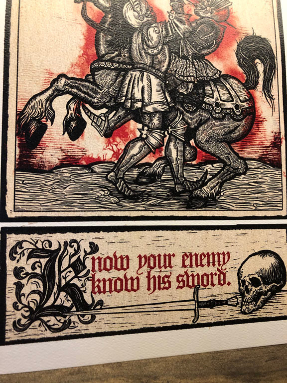 KNOW THY ENEMY art print