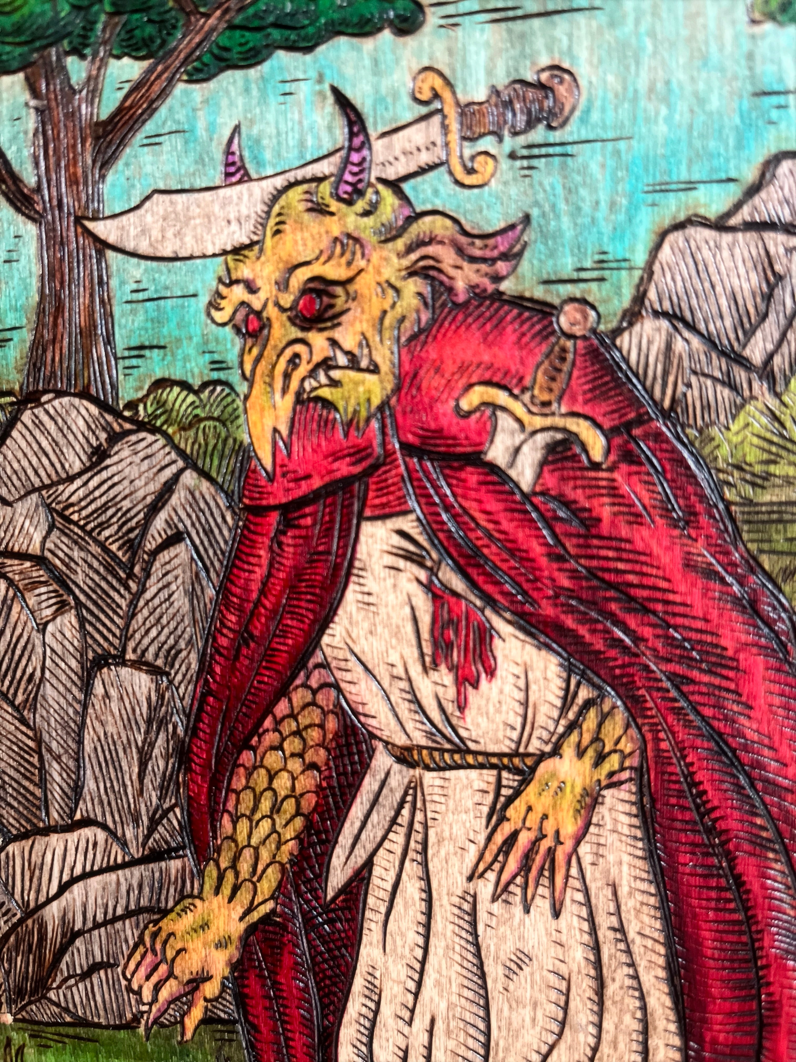 Thee Devil Made Me Do It Wood Burning