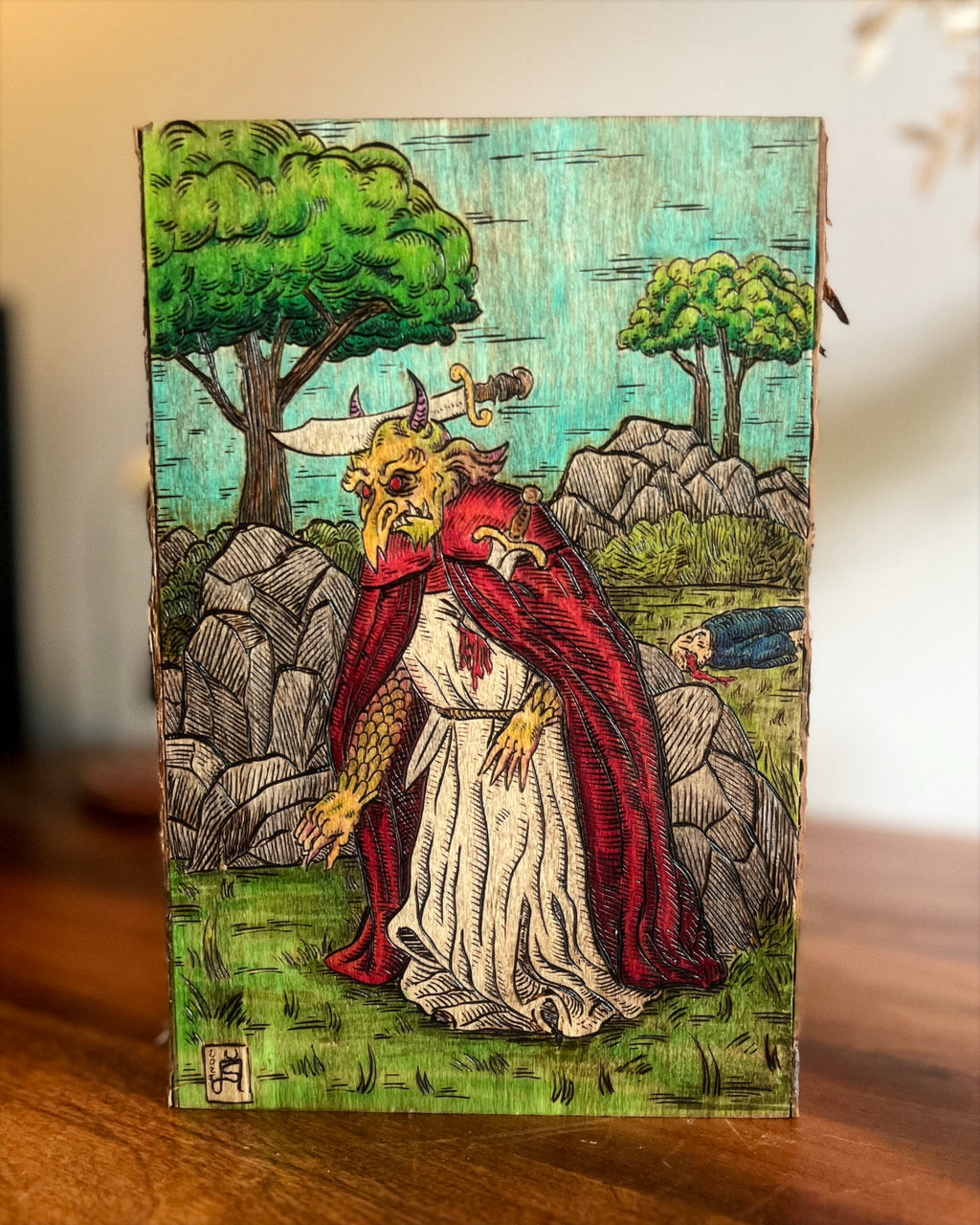 Thee Devil Made Me Do It Wood Burning