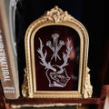 Knight of Nails  | Engraved Glass Frame