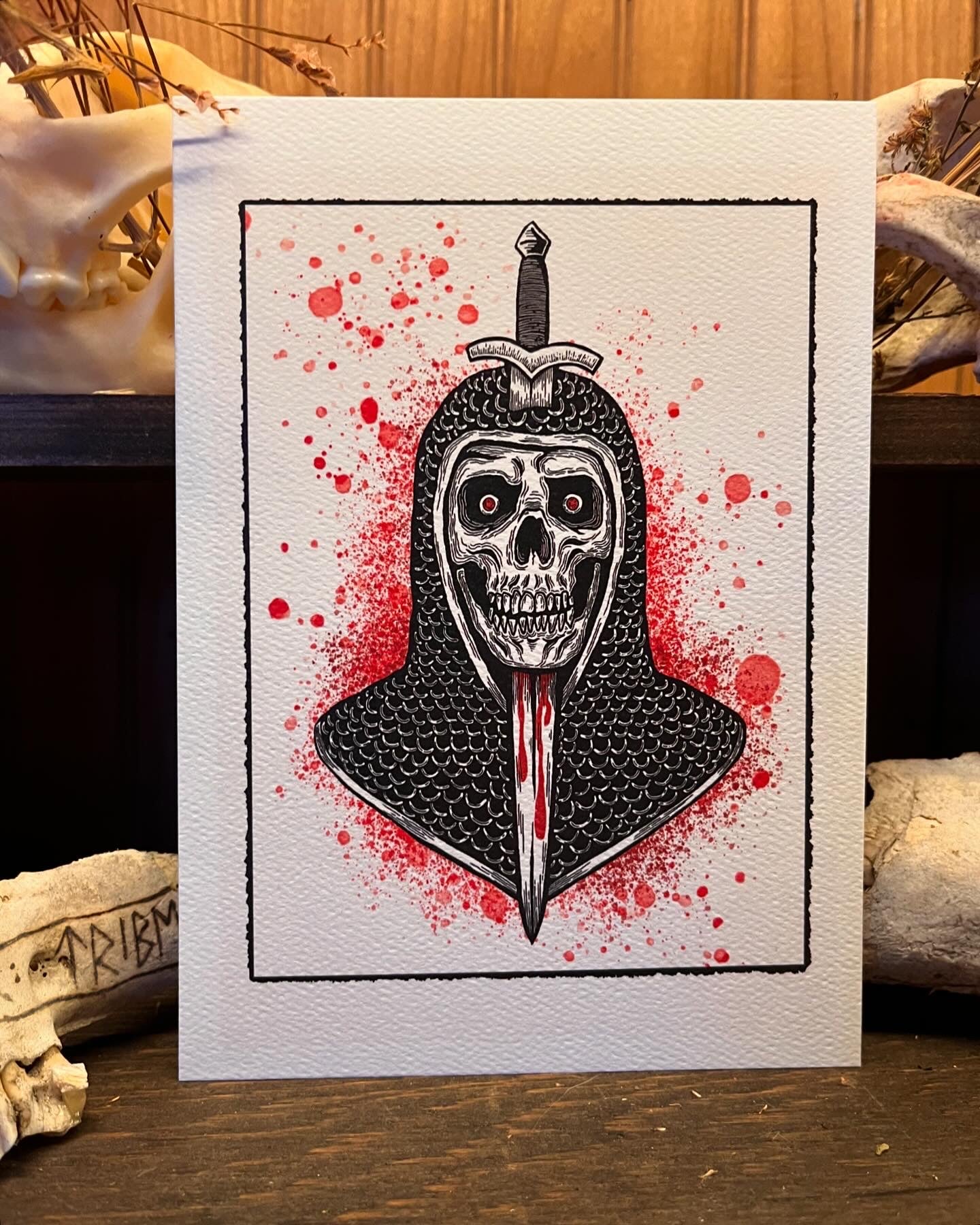 WOUNDED KNIGHT art print