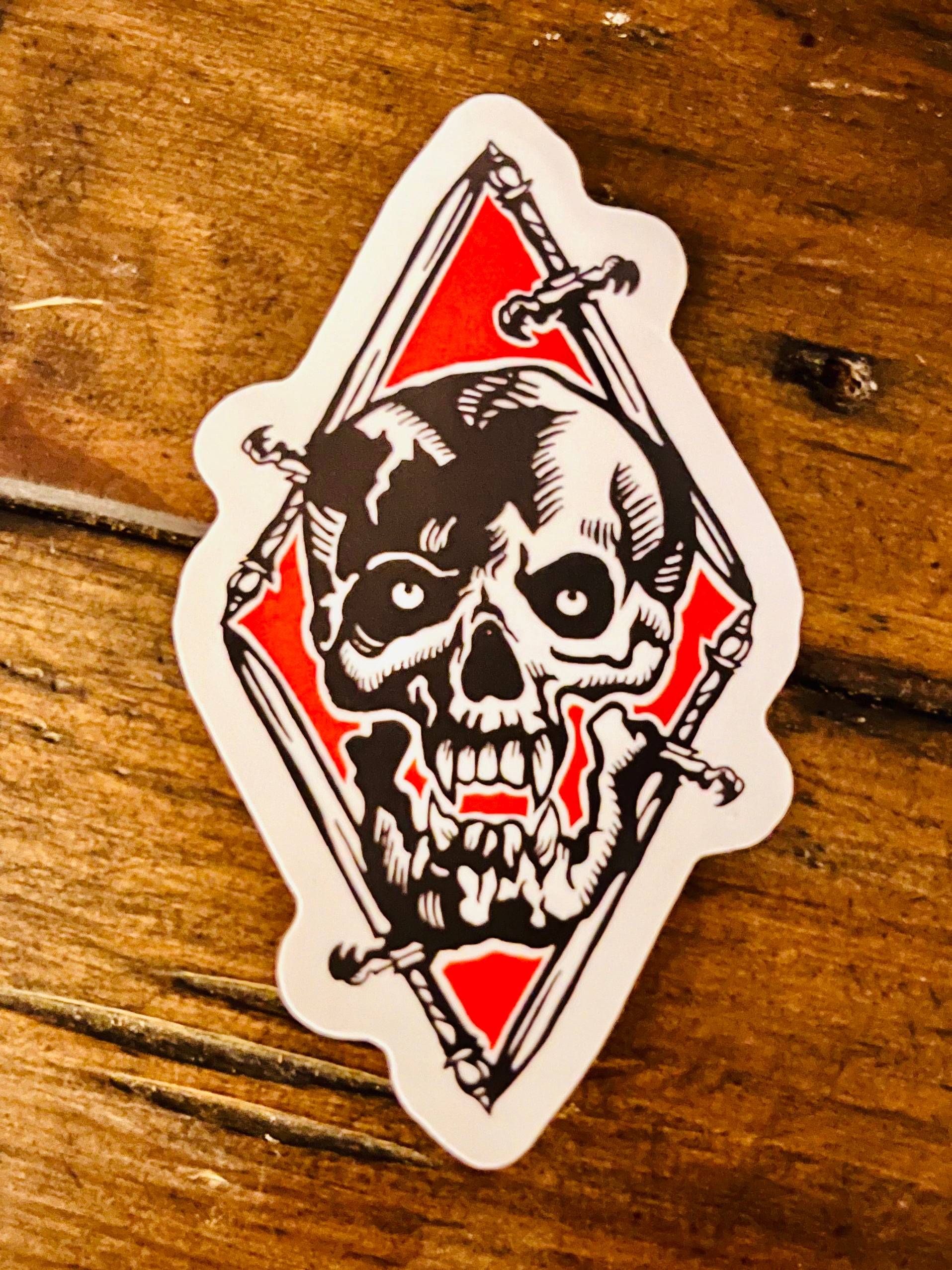SWORD AND SKULL STICKER