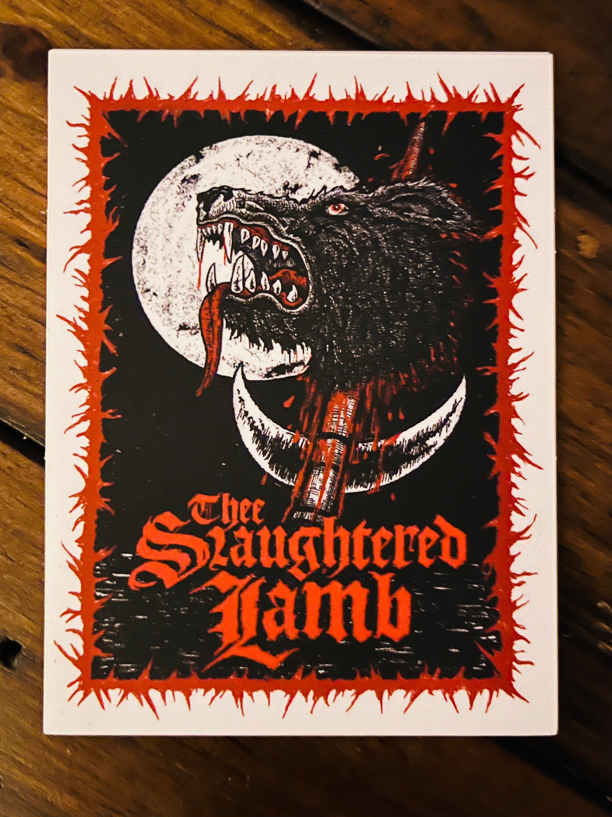 THEE SLAUGHTERED LAMB sticker