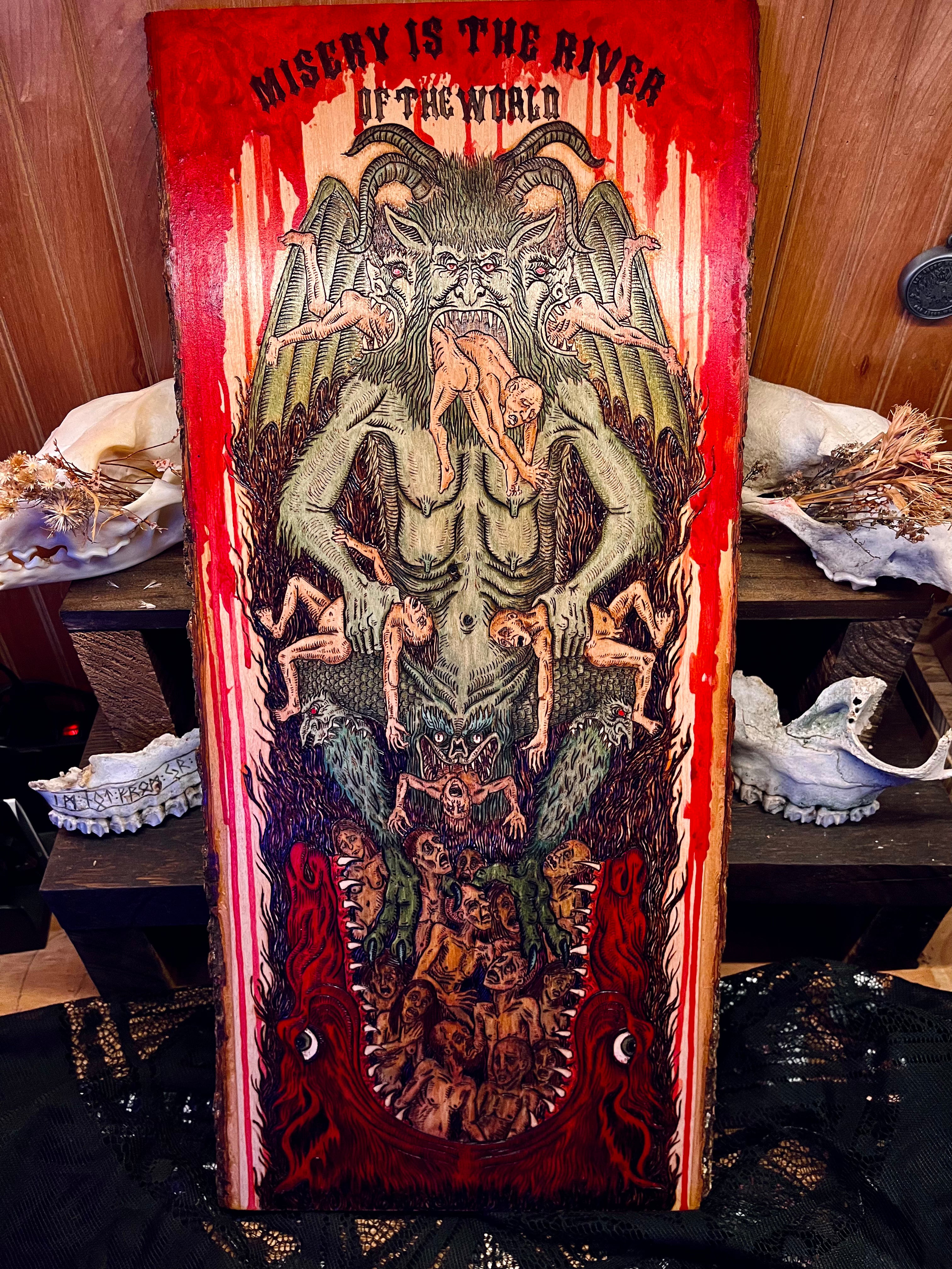 A Hungry Hell Wood Burning