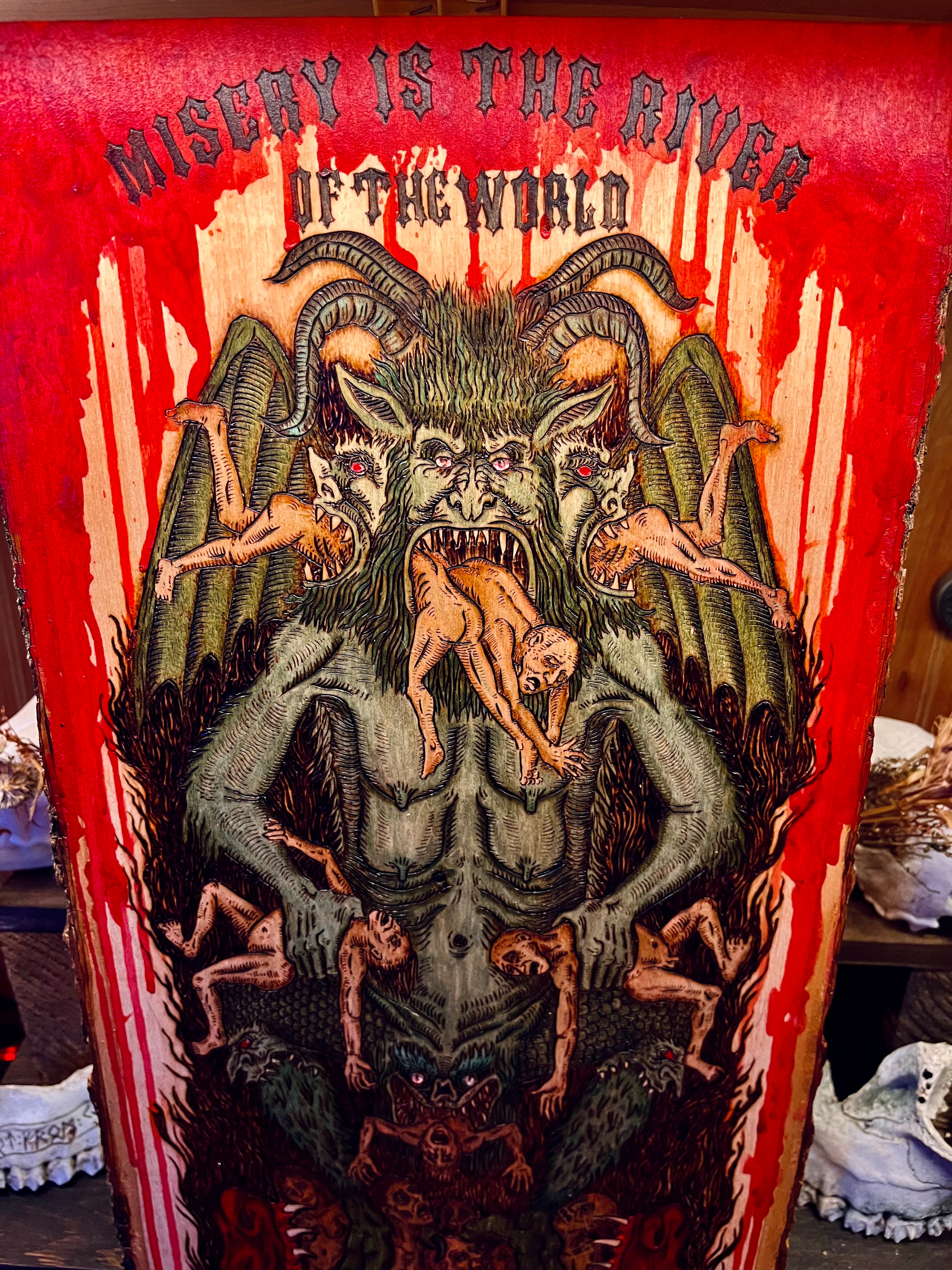 A Hungry Hell Wood Burning