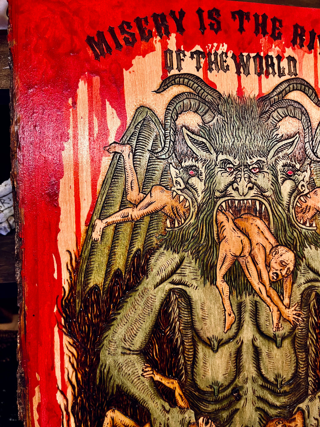 A Hungry Hell Wood Burning