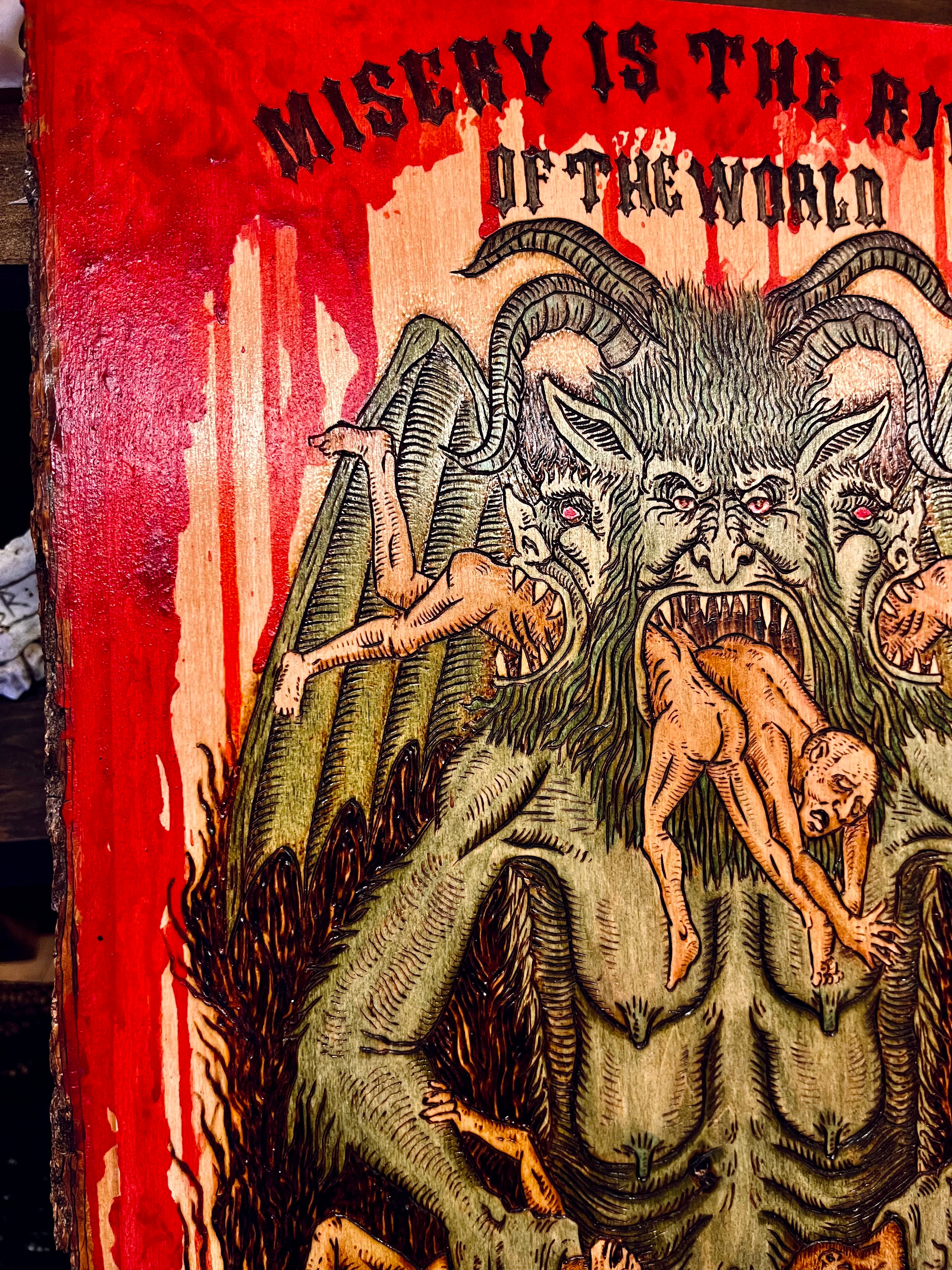 A Hungry Hell Wood Burning