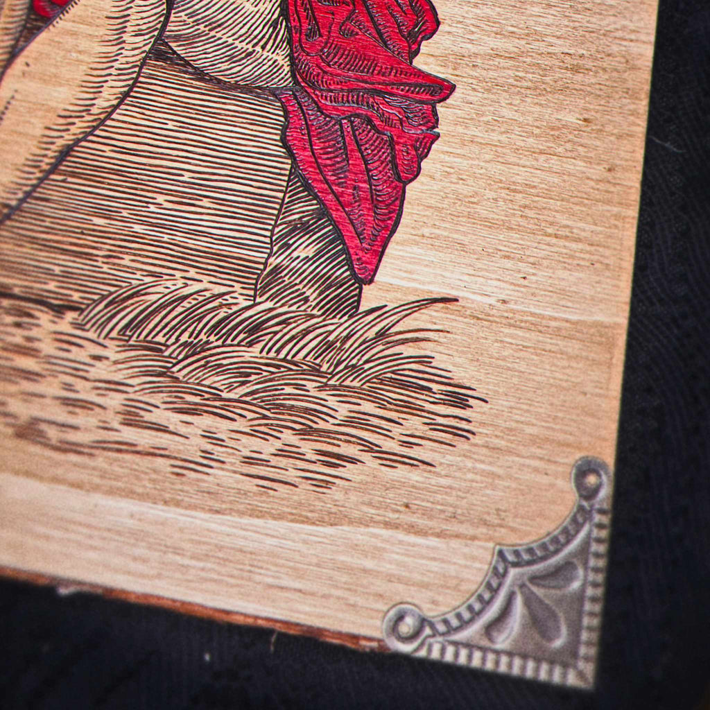 Jesus Wept | Hand Burned Medieval Wood Art