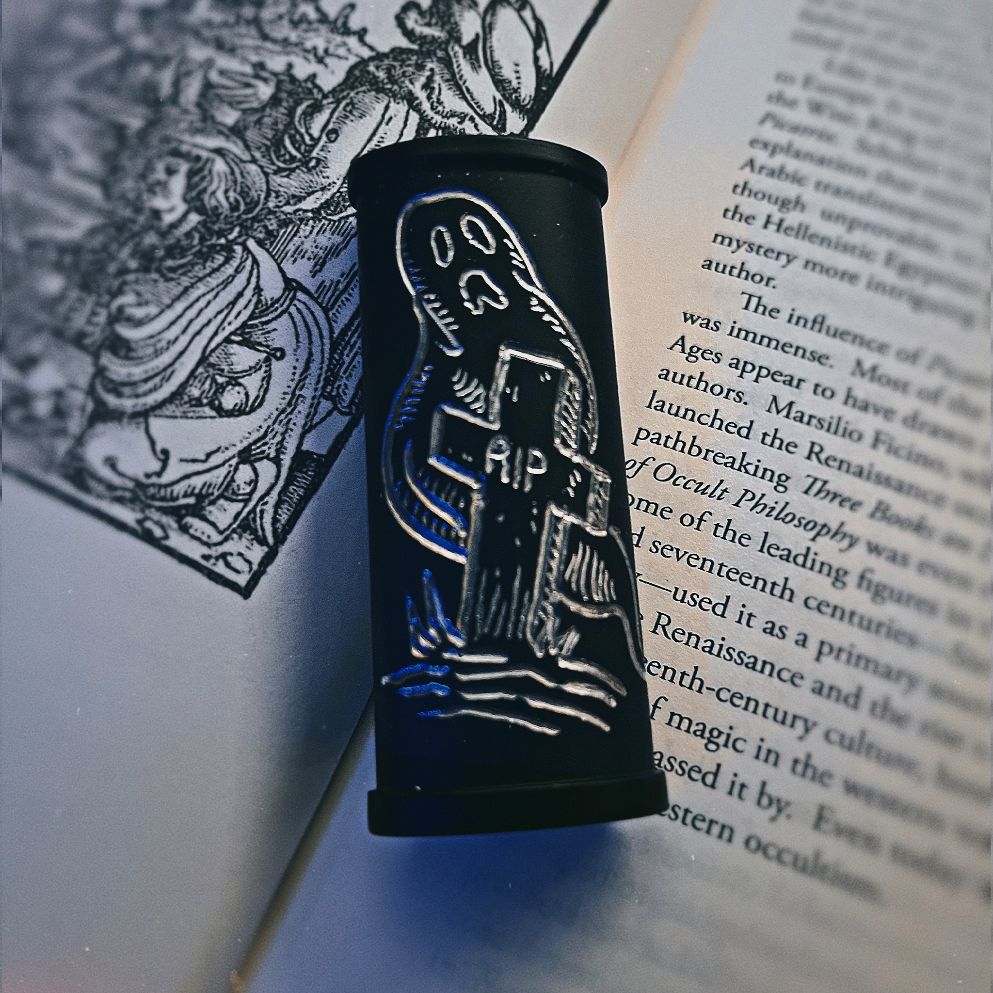 Hand Engraved Ghost Lighter Sleeve