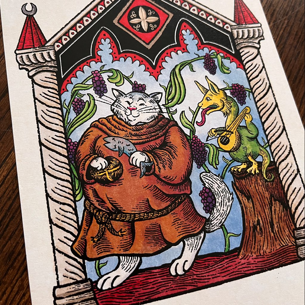 Friar Cat  art print