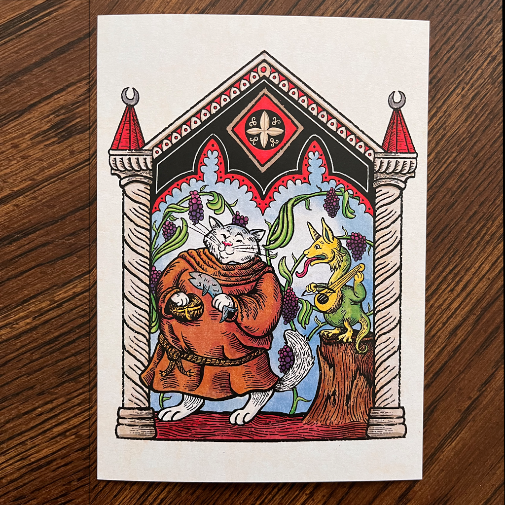 Friar Cat  art print